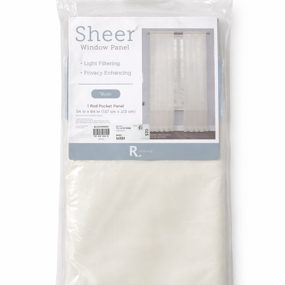 Sheer White Window Panel